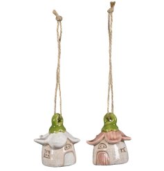 a charming stoneware house hanger 