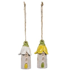 a charming yellow and white house hanger 