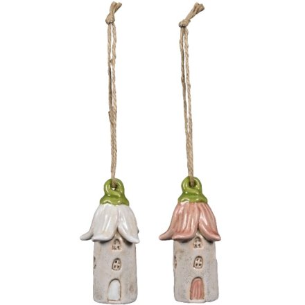 2/A Flower House Hanger, 9cm 