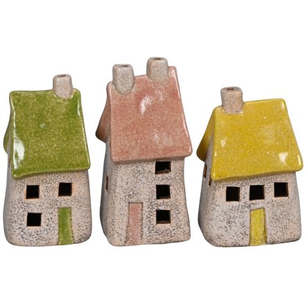 3/A Light up House Deco, 11cm 