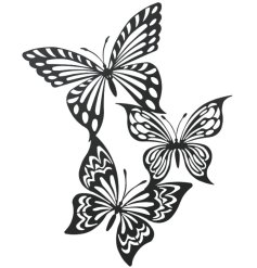 Enhance your garden with this sturdy Black Iron Butterfly Mural for a touch of outdoor elegance.