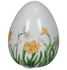 a stylish egg ornament