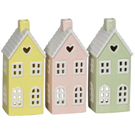3/A Light Up House Deco, 21cm 