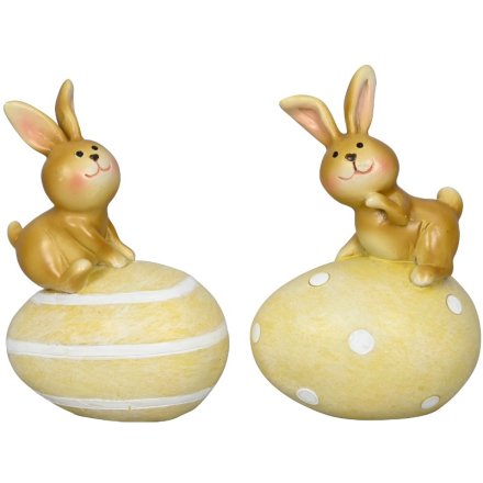 2/A Rabbit Egg Decoration, 7.5cm 