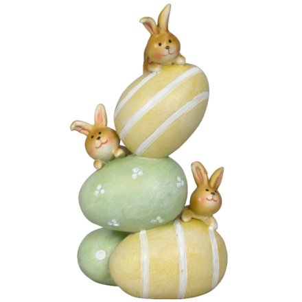 Egg & Bunny Deco, 12cm 