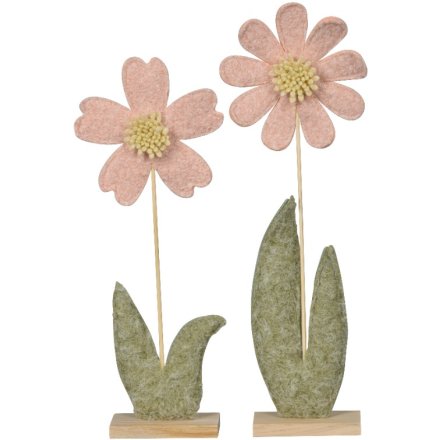 2/A Felt Daisy Flower Deco, 40cm 