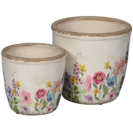 S/2 Floral Planter