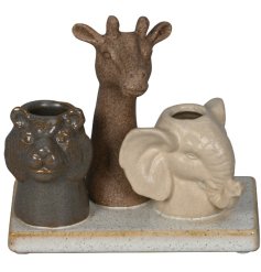 Add a charming, nature-inspired touch to your home with this Animal Vase on Stand. 