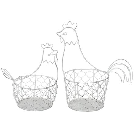 White Chicken Storage, 29.5cm