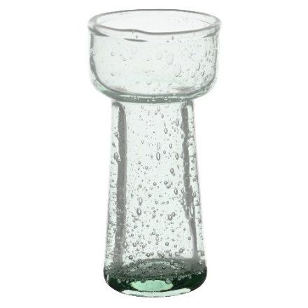 Green Sprayed Glass Vase, 9cm 