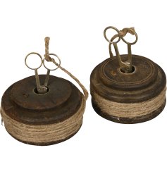 Keep your garden projects neat and stylish with our wooden ribbon On reel with scissors