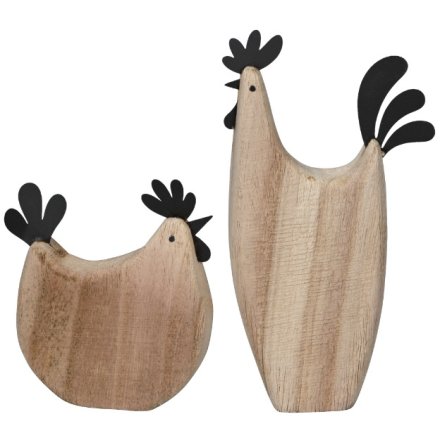 2/A Cock & Hen Deco