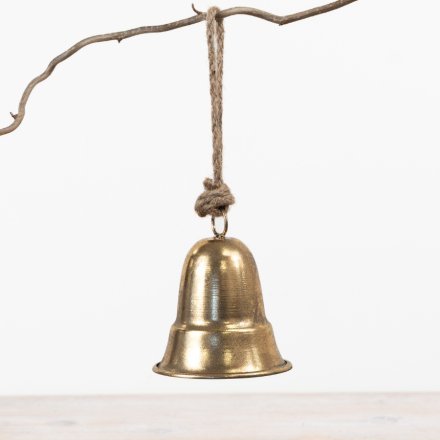Add a touch of timeless festive charm with this classic hanging bell decoration. 
