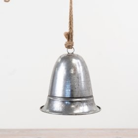 Crafted in metal with a softly aged silver finish 