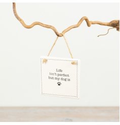 a chic hanging sign to show your love for you furry friend 