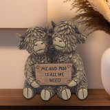 Celebrate friendship with the charming Highland Hughie Me & Moo ornament