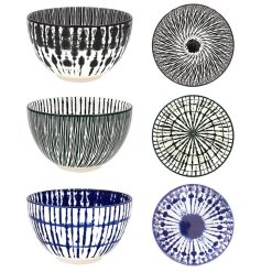 a stylish amari patterned cereal bowl 
