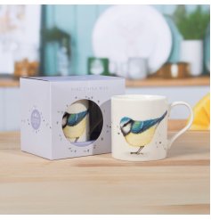 a charming bluetit design coffee or tea mug 