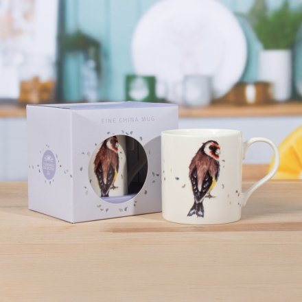 a charming bird design coffee mug giftboxed