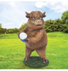 Bring playful charm with this fun rug featuring a cheeky Highland cow design!