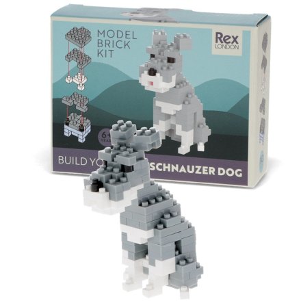 This Schnauzer brick kit is great fun for kids and adults alike.