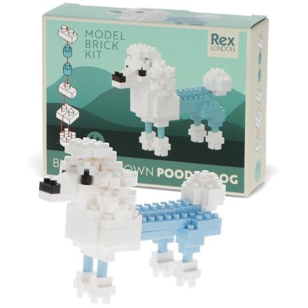 Build a detailed brick Poodle with this fun and creative model kit.