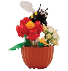 Cute minibricks blossoms featuring buzzing bees.