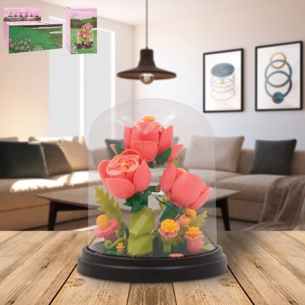 charming roses mini bricks set 