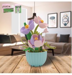 A charming mini bricks flower set