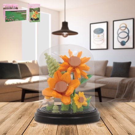 Mini Bricks Sunflowers, 11cm