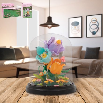 Brighten playtime with Minibricks Colourful Tulips Under Dome 