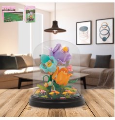 Brighten playtime with Minibricks Colourful Tulips Under Dome 