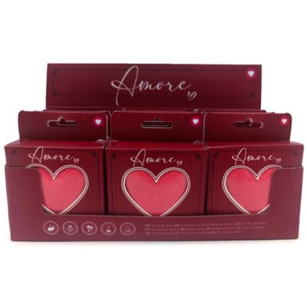 8cm Amore Heart Bath Bomb