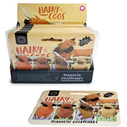 Hairy Coos Highland Coo 8cm Magnetic Bookmark