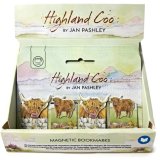Mark your pages with charm and style—discover the Jan Pashley Highland Coo Magnetic Bookmark Set