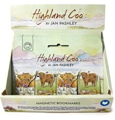 Mark your pages with charm and style—discover the Jan Pashley Highland Coo Magnetic Bookmark Set