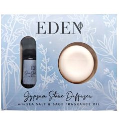 Transform your space into a serene sanctuary with the Eden Sea Salt & Sage Gypsum Stone Diffuser