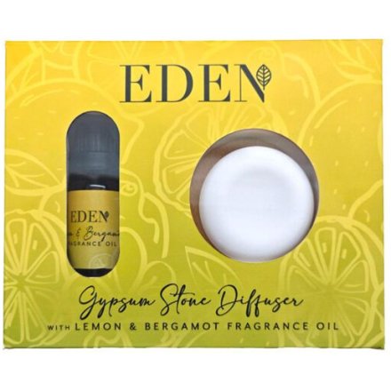 Eden Lemon & Bergamot Gypsum Stone Diffuser & Fragrance Oil