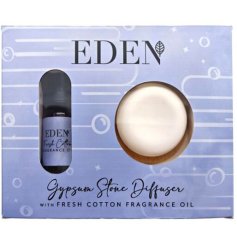Refresh your space with the elegant Fresh Cotton Gypsum Stone Diffuser & Fragrance Oil Set
