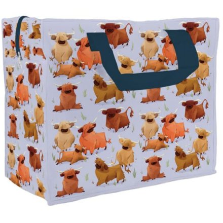 Hairy Coos  Zip-Up Laundry Storage Bag, 55cm 