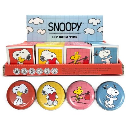 4/A LIp Balm Tin Peanuts Snoopy & Woodstock Lip Balm