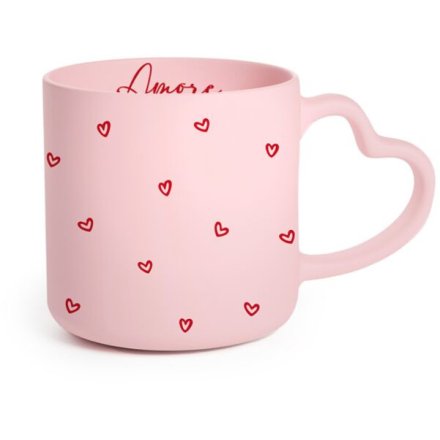Amore Mug with Heart-Shaped Handle, 8cm