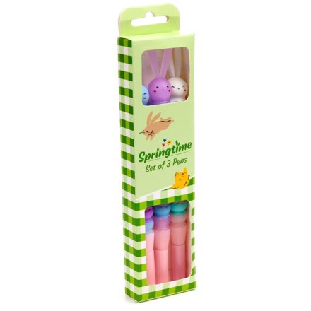 Brighten your notes with this trio of Bunny Rabbit fine-tip pens, perfect for springtime writing.