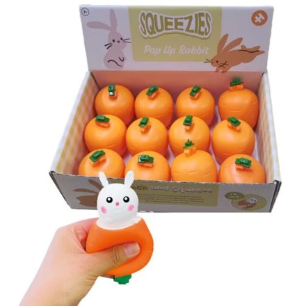 Bunny & Carrot Pop-Up Play Toy, 7.5cm