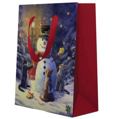 Lisa Parker-themed gift bag with unique artwork and vibrant design.