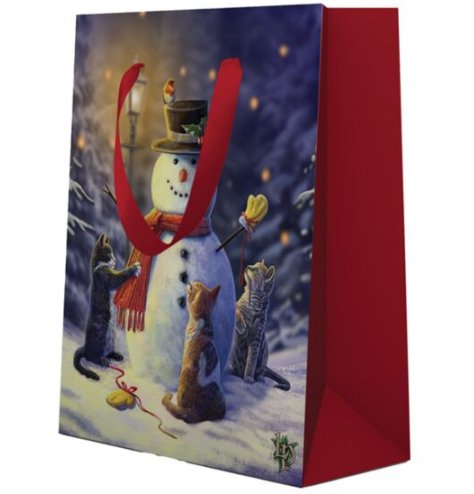 Celebrate the holidays with the Lisa Parker Little Helpers Christmas Cats Gift Bag!