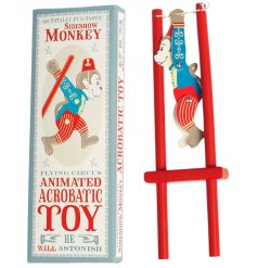 Bring timeless fun with the classic Wooden Acrobatic Toy.