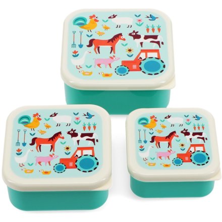 a charming set of 3 snack boxes 