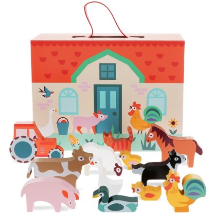a charming wooden playset 