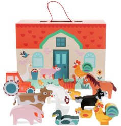 a charming wooden playset 
